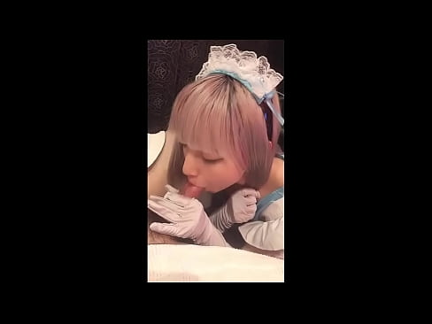 ❤️ Japonský idol [mayuka], kostým francouzské pokojské, část 1, orál a honění s pleťovým mlékem ☑ Jen porno u nás ❌